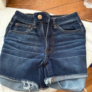 American Eagle Dark Blue Jean Shorts